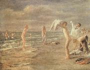 Max Liebermann Boys Bathing Sweden oil painting reproduction